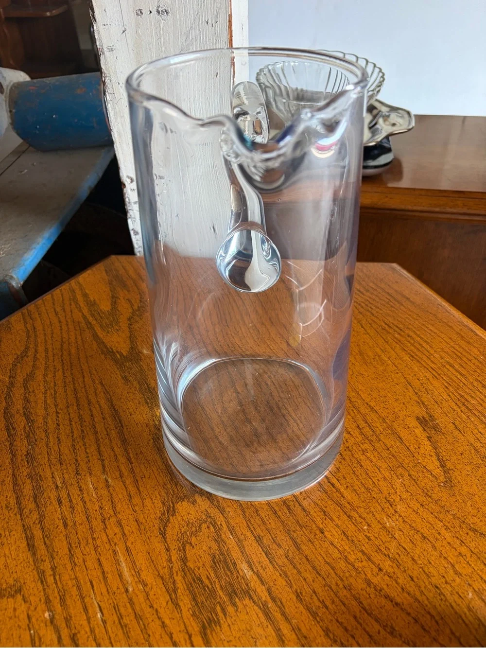 Clear Glass Pitcher with Handle - Home Dining